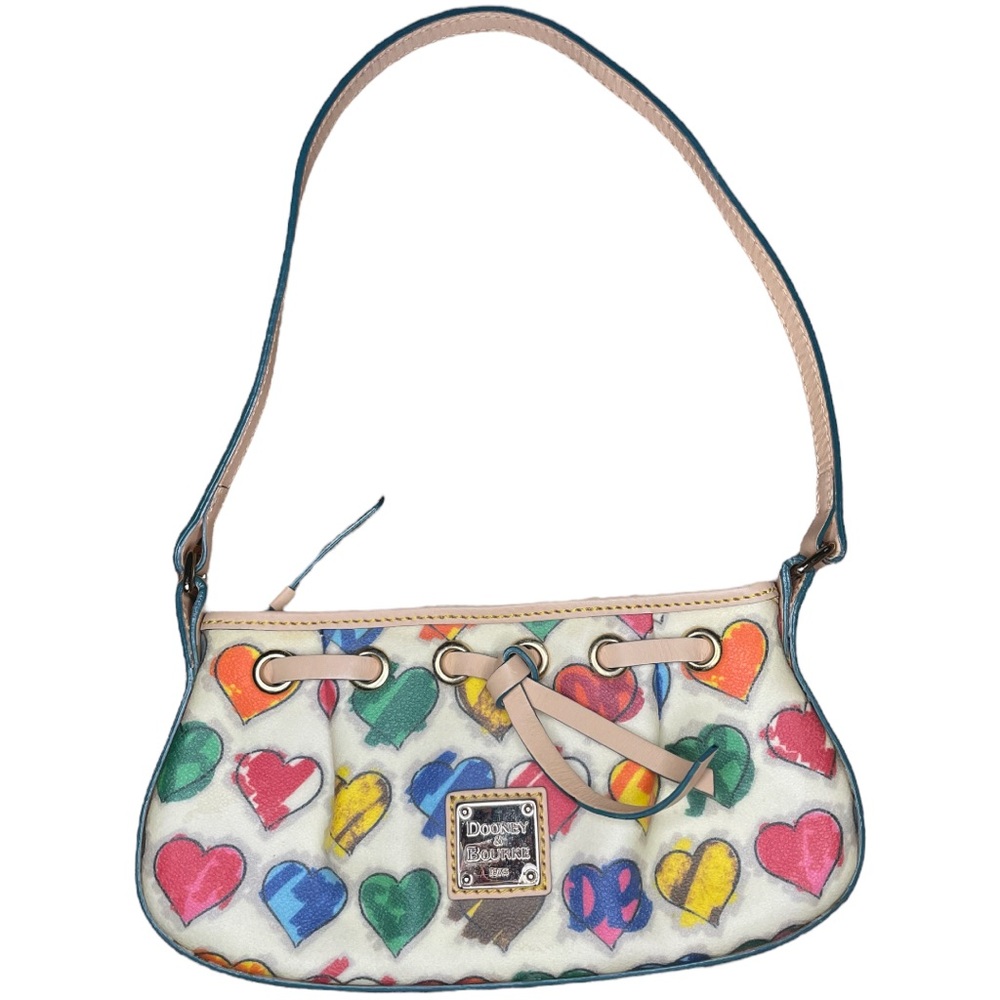 Vintage Dooney & Bourke Crayon Doodle Heart Bag Y2K 💥 SUPER RARE ❗️